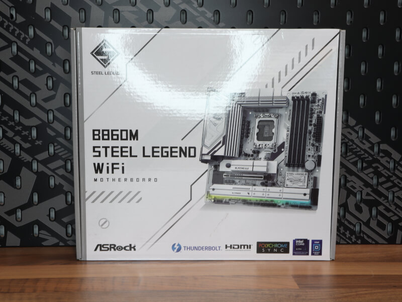 ASRock B860M Steel Legend WiFi Micro ATX motherboard LGA1851 Steel Legend design.JPG